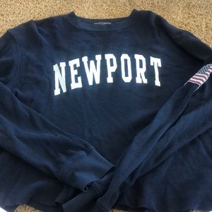 Brandy Melville navy blue long sleeve
